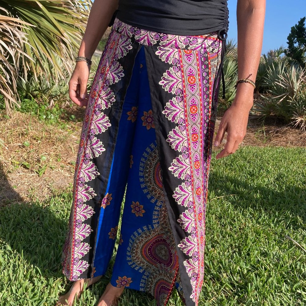 Side Slit Pant- boho style NWT
